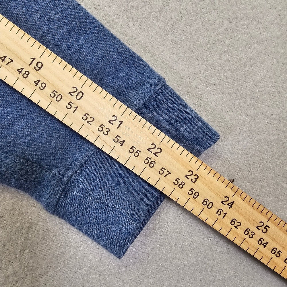 Women's L.L. Bean Heather Blue Turtleneck Pullover Size XL Reg 0ND15 100% Cotton - Picture 7 of 11